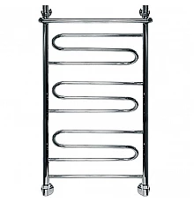 Водяной полотенцесушитель Ника Curve ЛZ/ВП 80x60 с полкой Хром