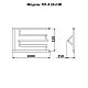 Приобрести Водяной полотенцесушитель Ника Econ ПЛ-4 32/100 с полкой Хром в магазине сантехники Santeh-Crystal.ru
