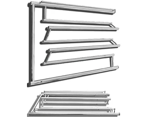 Купить Водяной полотенцесушитель Ника Econ ПМ3 50x50 с полкой Хром в магазине сантехники Santeh-Crystal.ru