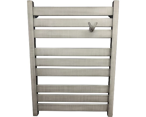 Купить Водяной полотенцесушитель Ника Modern ЛМ 7 80x50 Matt Antique Silver 9 перекладин в магазине сантехники Santeh-Crystal.ru
