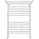 Водяной полотенцесушитель Ника Modern ЛМ 3 80x50 с полкой Белый 16 перекладин