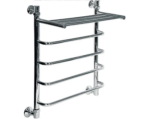 Заказать Водяной полотенцесушитель Ника Quadro Л90/ВП 60x60 с полкой Хром в магазине сантехники Santeh-Crystal.ru