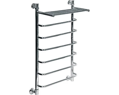 Заказать Водяной полотенцесушитель Ника Quadro Л90/ВП 100x40 с полкой Хром в магазине сантехники Santeh-Crystal.ru