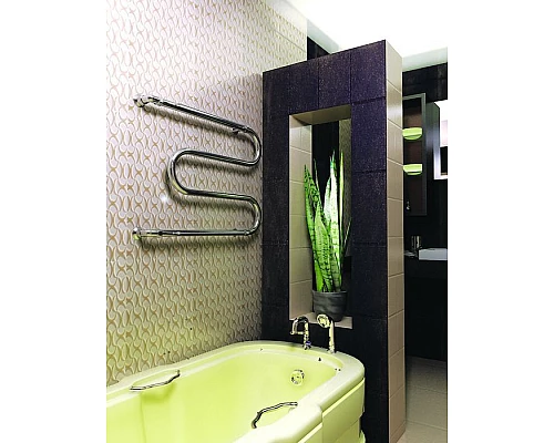 Купить Водяной полотенцесушитель Ника Simple М1/СП 3/4 50x70 с полкой Хром в магазине сантехники Santeh-Crystal.ru