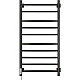 Купить Электрический полотенцесушитель Ника Step-2 100/50 Черный матовый в магазине сантехники Santeh-Crystal.ru