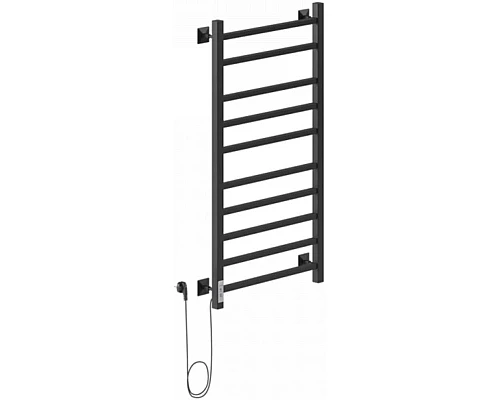 Купить Электрический полотенцесушитель Ника Step-2 100/50 Черный матовый в магазине сантехники Santeh-Crystal.ru