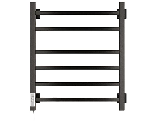 Приобрести Электрический полотенцесушитель Ника Step-2 60/50 Черный матовый в магазине сантехники Santeh-Crystal.ru