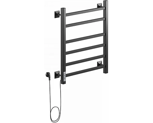 Приобрести Электрический полотенцесушитель Ника Step-2 60/50 Черный матовый в магазине сантехники Santeh-Crystal.ru