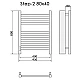 Приобрести Электрический полотенцесушитель Ника Step-2 80/40 Черный матовый в магазине сантехники Santeh-Crystal.ru
