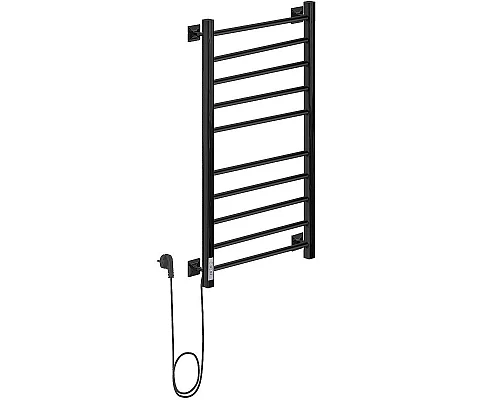 Приобрести Электрический полотенцесушитель Ника Step-3 100/50 Черный матовый в магазине сантехники Santeh-Crystal.ru