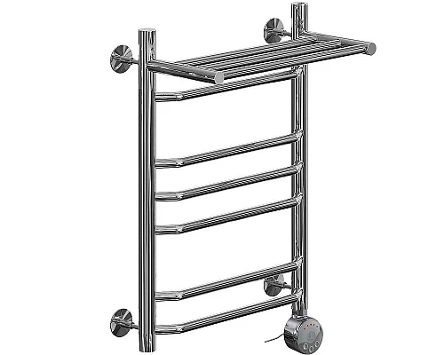 Купить Электрический полотенцесушитель Ника Trapezium ЛТ (Г2) ВП 60/50 с полкой Хром в магазине сантехники Santeh-Crystal.ru