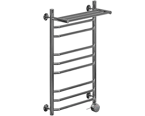 Купить Электрический полотенцесушитель Ника Trapezium ЛТ (Г2) ВП 80/40 с полкой Хром в магазине сантехники Santeh-Crystal.ru