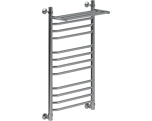 Заказать Водяной полотенцесушитель Ника Trapezium ЛТ (Г2) ВП 100/60 с полкой Хром в магазине сантехники Santeh-Crystal.ru