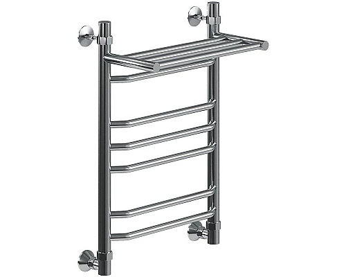 Приобрести Водяной полотенцесушитель Ника Trapezium ЛТ (Г2) ВП 60/50 с полкой Хром в магазине сантехники Santeh-Crystal.ru