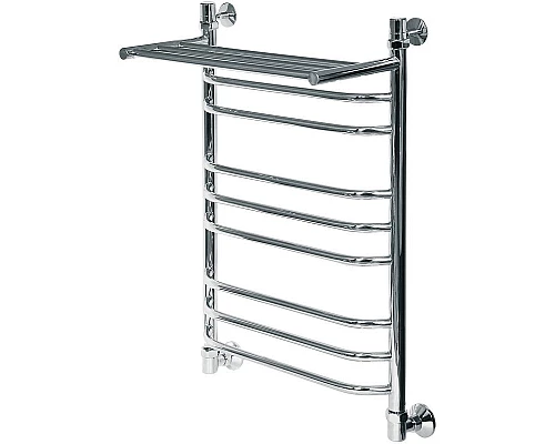 Заказать Водяной полотенцесушитель Ника Trapezium ЛТ (Г2) ВП 80/50 с полкой Хром в магазине сантехники Santeh-Crystal.ru