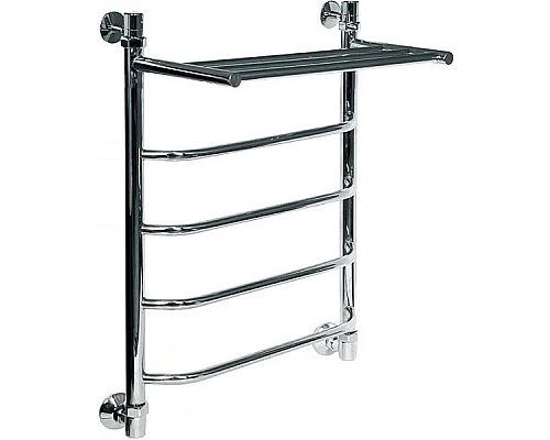 Купить Водяной полотенцесушитель Ника Trapezium ЛТ/ВП 60x40 с полкой Хром в магазине сантехники Santeh-Crystal.ru