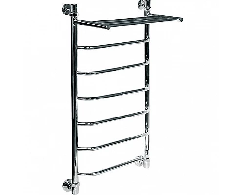 Купить Водяной полотенцесушитель Ника Trapezium ЛТ/ВП 100x50 с полкой Хром в магазине сантехники Santeh-Crystal.ru