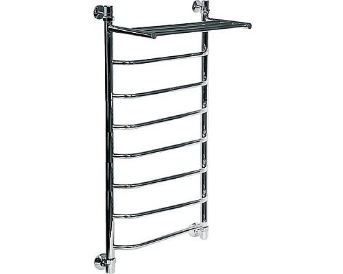 Приобрести Водяной полотенцесушитель Ника Trapezium ЛТ/ВП 120x60 с полкой Хром в магазине сантехники Santeh-Crystal.ru