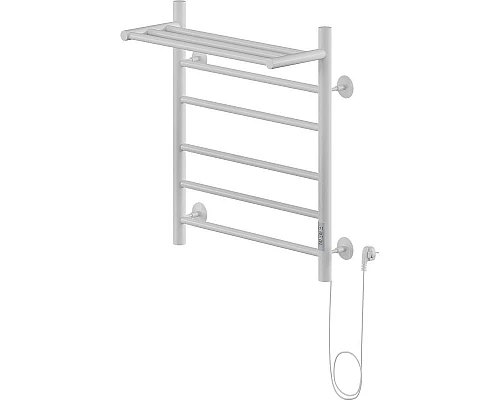 Приобрести Электрический полотенцесушитель Ника WAY-2 60/50 с полкой Белый матовый в магазине сантехники Santeh-Crystal.ru
