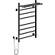 Заказать Электрический полотенцесушитель Ника WAY-2 80/50 с полкой Черный матовый в магазине сантехники Santeh-Crystal.ru
