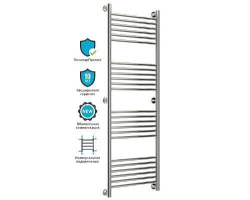 Приобрести Водяной полотенцесушитель Сунержа Богема+ 1500х500 Хром в магазине сантехники Santeh-Crystal.ru