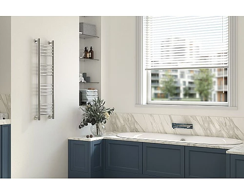 Приобрести Водяной полотенцесушитель Сунержа Богема+ прямая 1000х500 31-0220-1050 Черный матовый в магазине сантехники Santeh-Crystal.ru