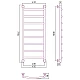 Купить Водяной полотенцесушитель Сунержа Галант+ 1000х400 00-0200-1040 Хром в магазине сантехники Santeh-Crystal.ru