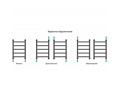 Купить Водяной полотенцесушитель Сунержа Галант+ 600х400 00-0200-6040 Хром в магазине сантехники Santeh-Crystal.ru