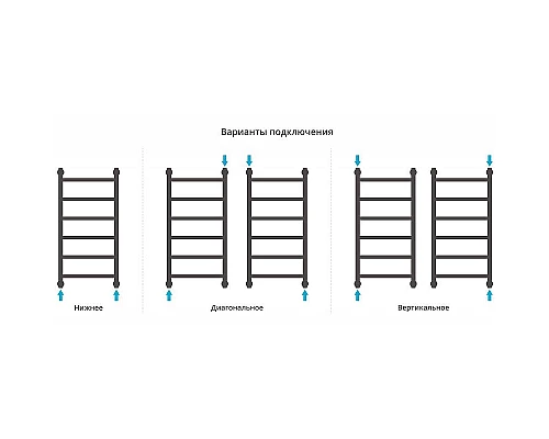 Купить Водяной полотенцесушитель Сунержа Галант+ 800х400 31-0200-8040 Черный матовый в магазине сантехники Santeh-Crystal.ru