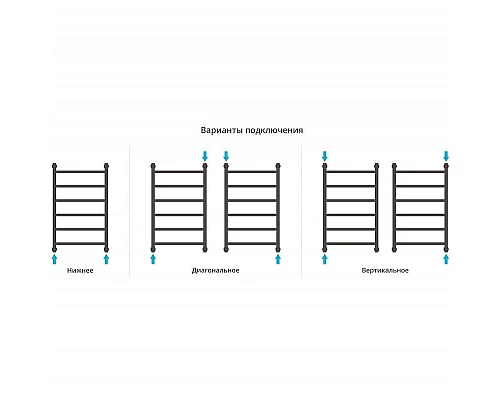 Купить Водяной полотенцесушитель Сунержа Галант+ 800х500 00-0200-8050 Хром в магазине сантехники Santeh-Crystal.ru
