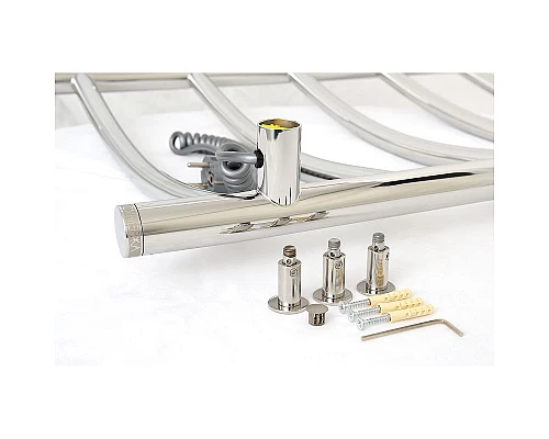 Купить Электрический полотенцесушитель Сунержа Галант 4.0 1200x500 L 00-0830-1250 Хром в магазине сантехники Santeh-Crystal.ru