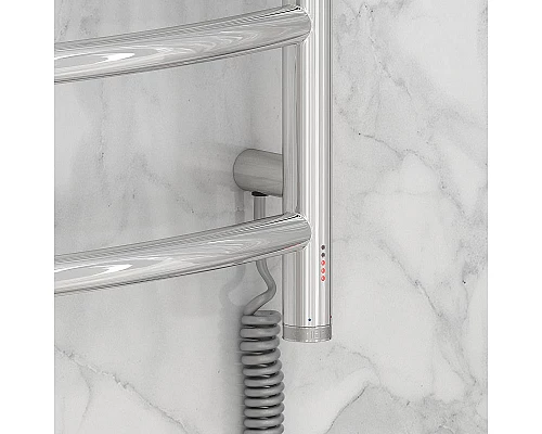 Купить Электрический полотенцесушитель Сунержа Галант 4.0 1200x500 R 00-0831-1250 Хром в магазине сантехники Santeh-Crystal.ru