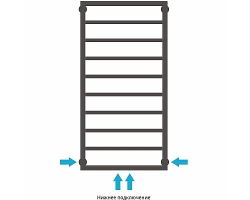 Приобрести Водяной полотенцесушитель Сунержа Канцлер 1000х500 00-0254-1050 Хром в магазине сантехники Santeh-Crystal.ru