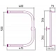 Купить Водяной полотенцесушитель Сунержа Стилье П-образный 500х400 00012-5040 Хром в магазине сантехники Santeh-Crystal.ru