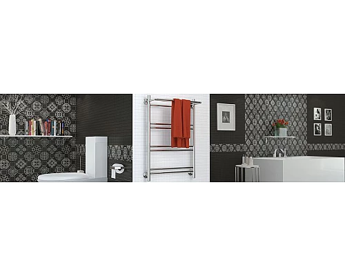 Заказать Водяной полотенцесушитель Сунержа Стилье Версия-Н1 600х500 00621-6050 Хром в магазине сантехники Santeh-Crystal.ru