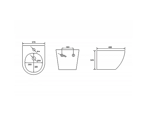 Биде Abber Bequem AC1150 подвесное Белое