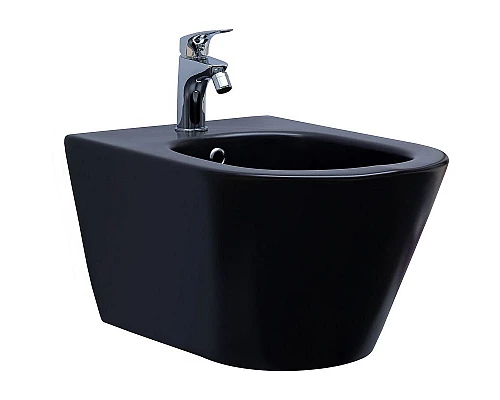 Заказать Биде Aquanet Lake B2B 316464 подвесное Черное матовое в магазине сантехники Santeh-Crystal.ru