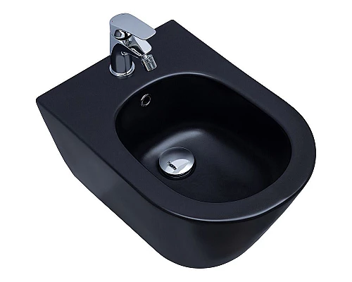 Заказать Биде Aquanet Lake B2B 316464 подвесное Черное матовое в магазине сантехники Santeh-Crystal.ru