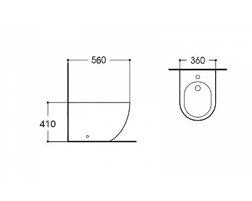 Заказать Биде Aquatek Европа AQ1017-00 Белое в магазине сантехники Santeh-Crystal.ru
