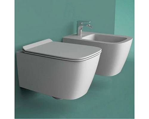 Купить Биде Artceram A16 ASB001 05 00 подвесное Белое матовое в магазине сантехники Santeh-Crystal.ru