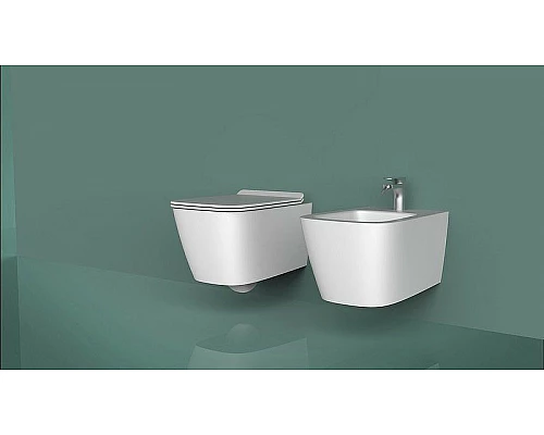 Купить Биде Artceram A16 ASB001 05 00 подвесное Белое матовое в магазине сантехники Santeh-Crystal.ru