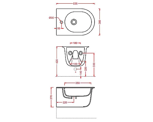 Заказать Биде Artceram Chic CHB001 17 00 подвесное Черное матовое в магазине сантехники Santeh-Crystal.ru