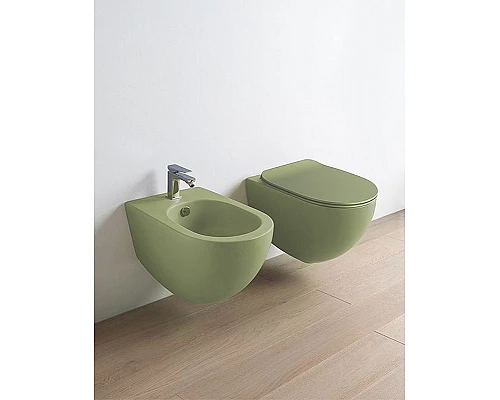 Купить Биде Artceram File 2.0 FLB001 17 30 подвесное Черное матовое в магазине сантехники Santeh-Crystal.ru