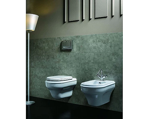 Купить Биде Azzurra Charme CHBKS000000M/(CHA500/SOSK bi)x1 подвесное Белое в магазине сантехники Santeh-Crystal.ru