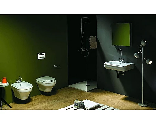 Купить Биде Azzurra Charme CHBKS000000M/(CHA500/SOSK bi)x1 подвесное Белое в магазине сантехники Santeh-Crystal.ru