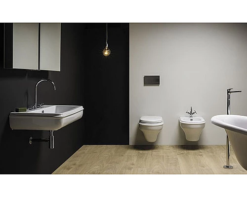 Купить Биде Azzurra Charme CHBKS000000M/(CHA500/SOSK bi)x1 подвесное Белое в магазине сантехники Santeh-Crystal.ru