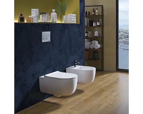 Заказать Биде Berges Ego 082017 подвесное Белое в магазине сантехники Santeh-Crystal.ru