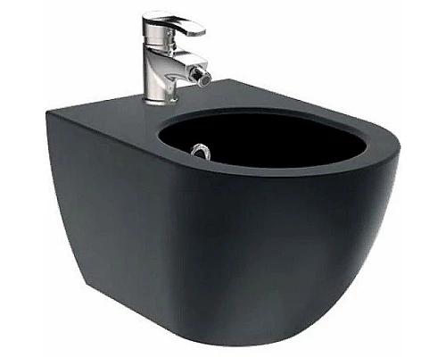 Купить Биде Creavit Free FE510-00SM00E-0000 подвесное Черное матовое в магазине сантехники Santeh-Crystal.ru