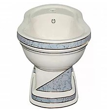 Биде Creavit Klasik KL500.000I0 Белое с декором