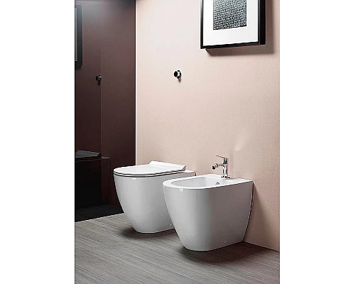 Приобрести Биде GSI Pura 8872111 приставное Белое в магазине сантехники Santeh-Crystal.ru